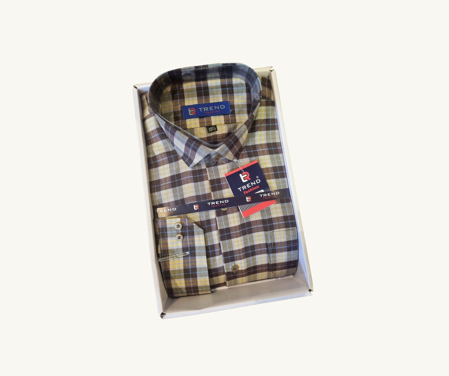 Trendy Checkered Shirts | Collar Size 15.5