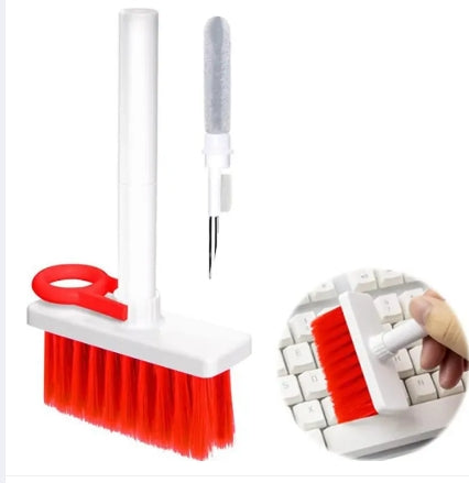 CleanTech 5-in-1: Soft Brush Multi-function Cleaning Kit for Keyboards & Earphones