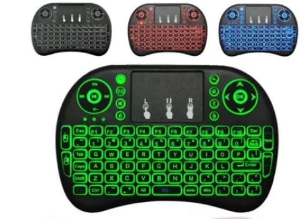 Mini Touchpad Rf 500 Wireless With 3 Colour Backlit Keyboard Mouse (random Color)